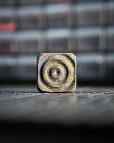 Mini V2 Ripple Tile Fidget Slider - Maker's Choice, 80's Camo Carbon
