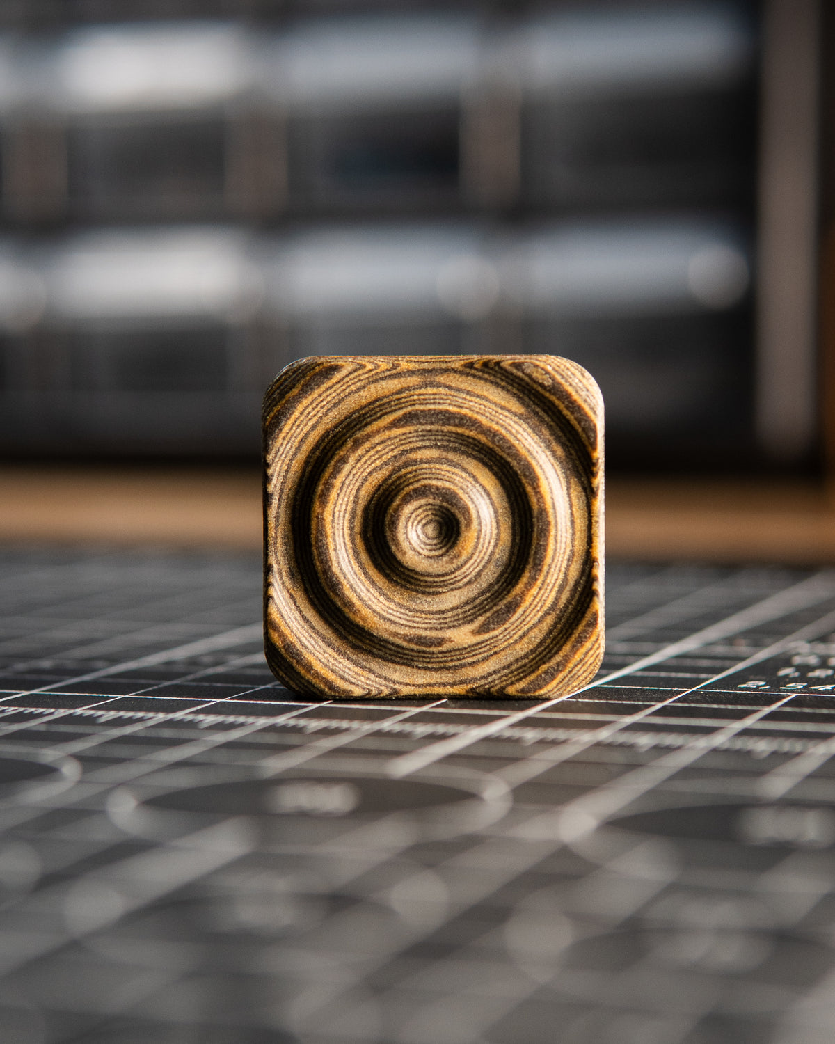 Mini V2 Tile Fidget Slider, Ripple - Richlite Columbia