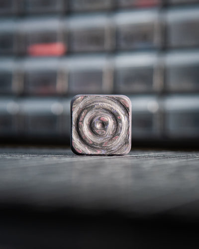 Mini V2 Ripple Tile Fidget Slider - Maker's Choice, Purple Haze Carbon Fiber