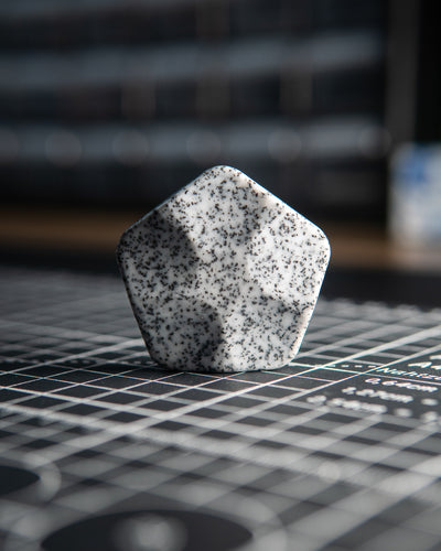 The ISO - Silent Magnetic Haptic Coin (Grip-Tec GripX, White)