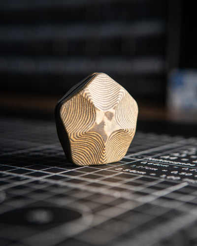 The ISO - Silent Magnetic Haptic Coin (Richlite Columbia)