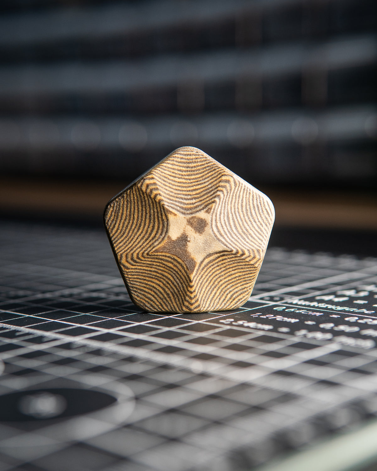 The ISO - Silent Magnetic Haptic Coin (Richlite Columbia)