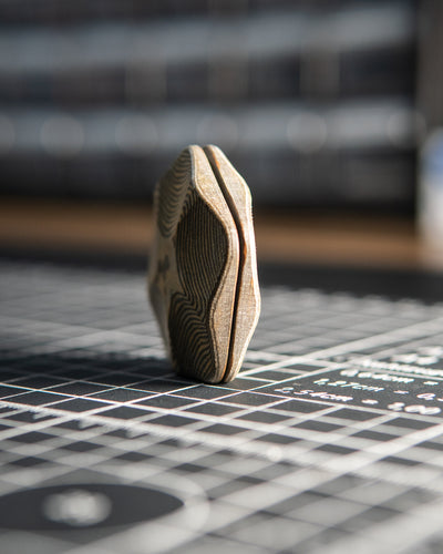 The ISO - Silent Magnetic Haptic Coin (Richlite Columbia)