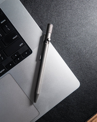 The Axial - Titanium Bolt-Action Fidget Pen