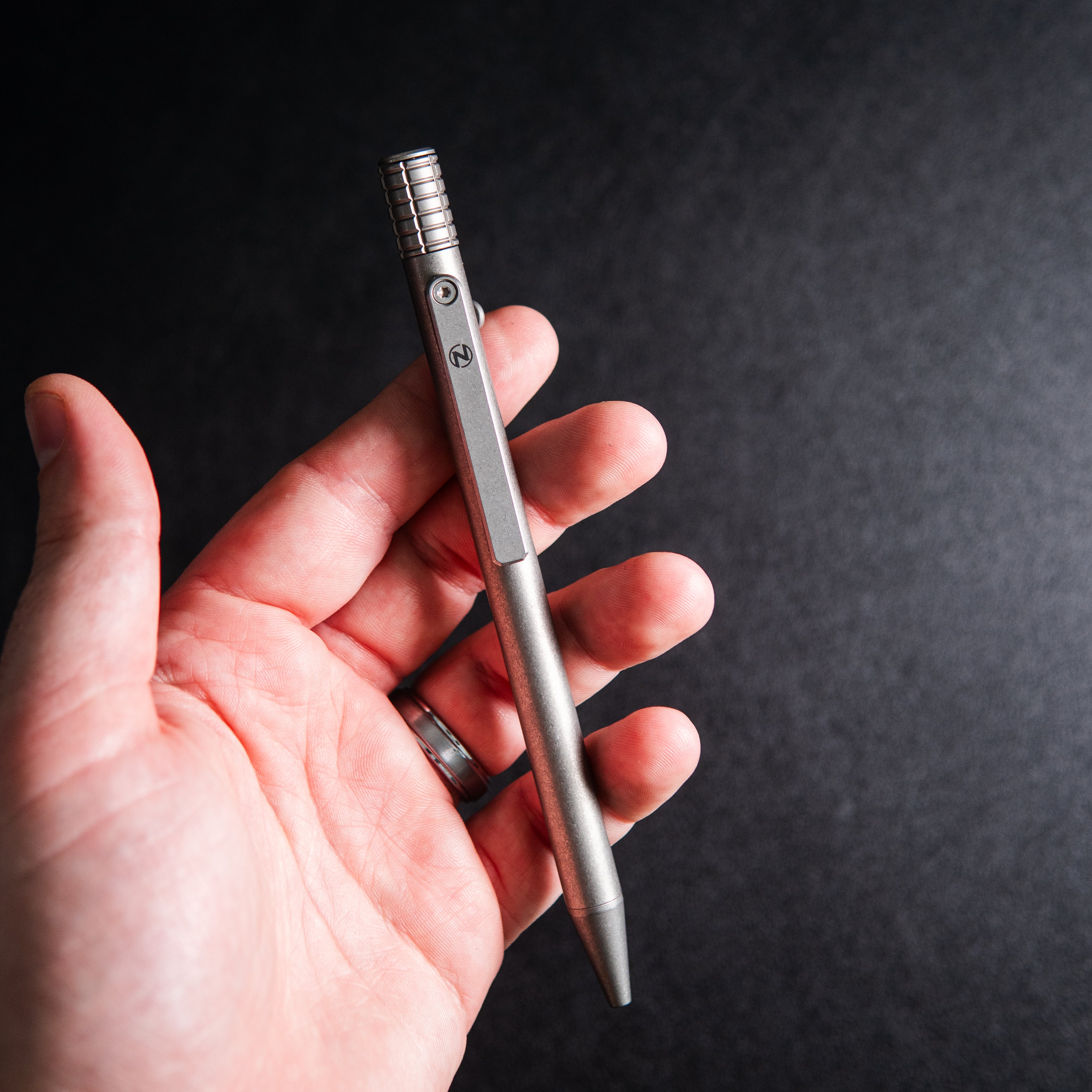 The Axial - Titanium Bolt-Action Fidget Pen